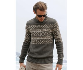 Patron tricot Pull jacquard Icare - Bergère de France