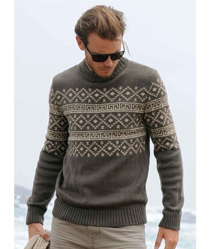 Patron tricot Pull jacquard Icare - Bergère de France