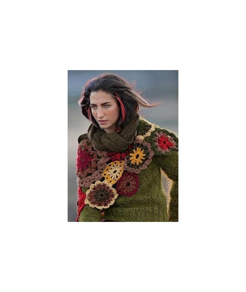 Patron tricot Écharpe/Châle Aimée - Bergère de France