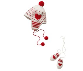 Patron tricot gratuit Bonnet et moufles Idalia