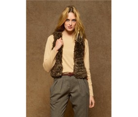 Patron tricot gratuit Gilet sans manches Fannette