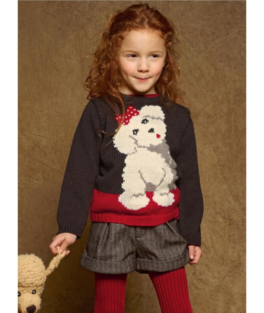Patron tricot gratuit Pull jacquard Coraline