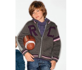 Patron tricot gratuit Blouson et bonnet Marck