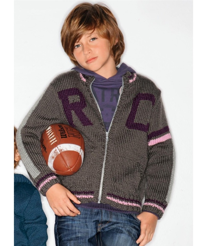 Patron tricot gratuit Blouson et bonnet Marck