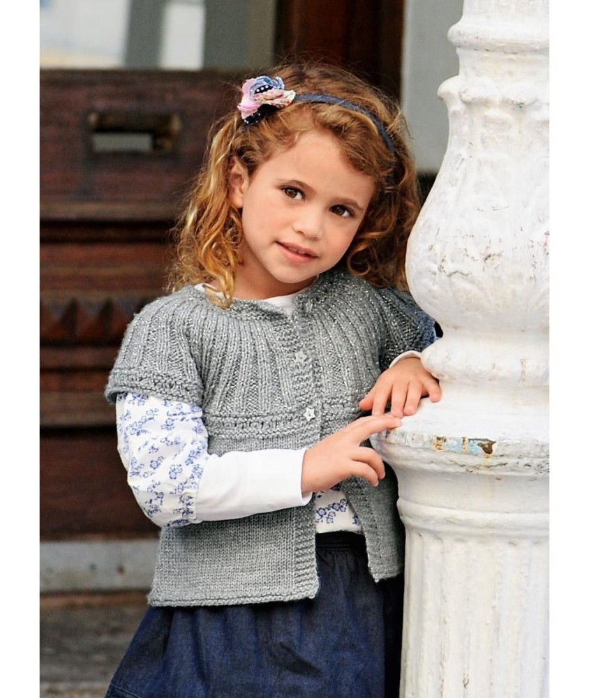 Patron tricot Gilet col rond Bana - Bergère de France