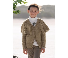 Patron tricot gratuit Gilet-cape amovible Lore