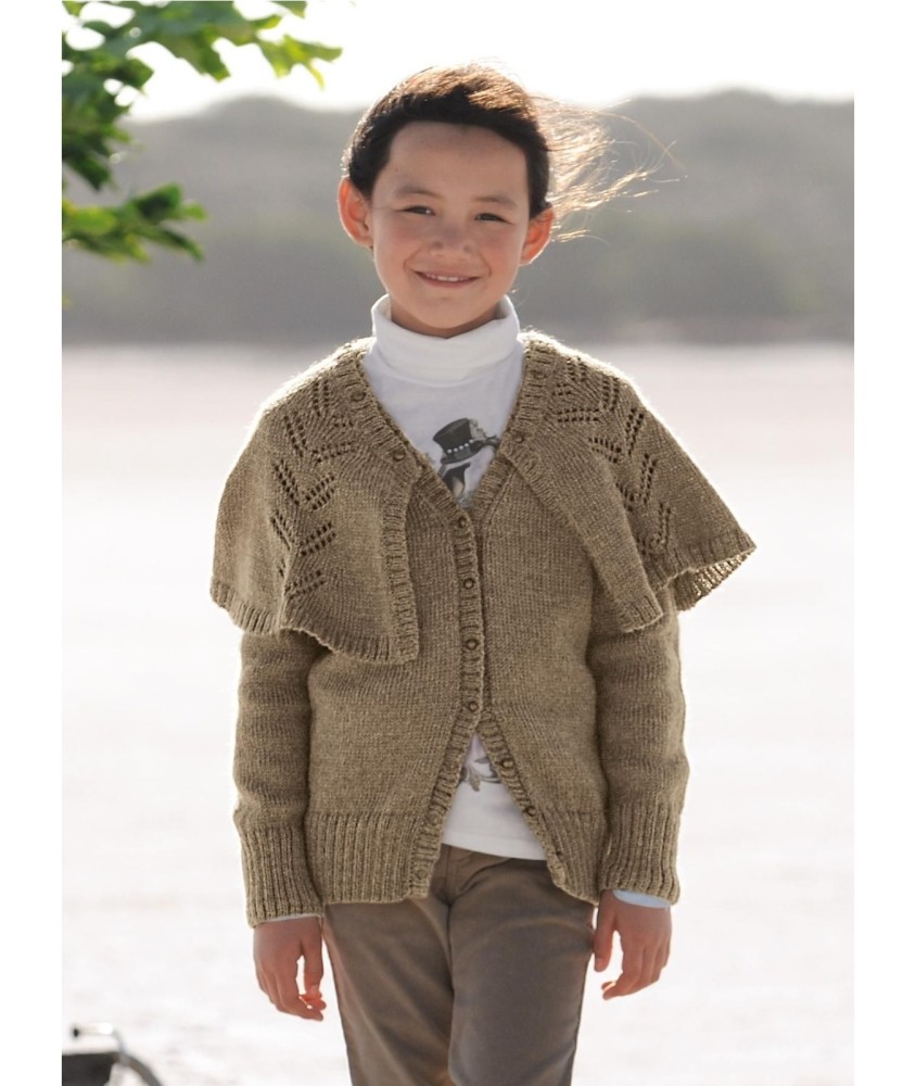 Patron tricot gratuit Gilet-cape amovible Lore