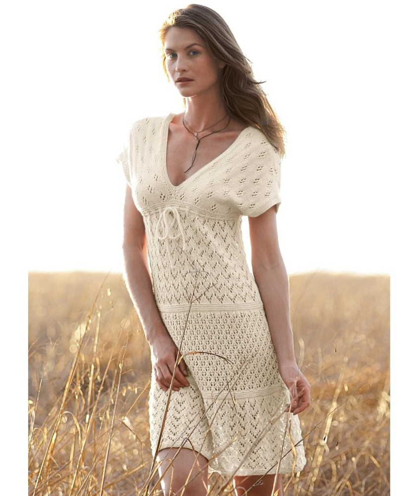 Patron tricot gratuit Robe ajourée Cornélia