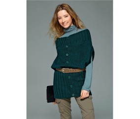 Patron tricot gratuit Gilet double style Indie