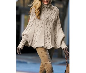 Patron tricot Poncho Marina - Bergère de France