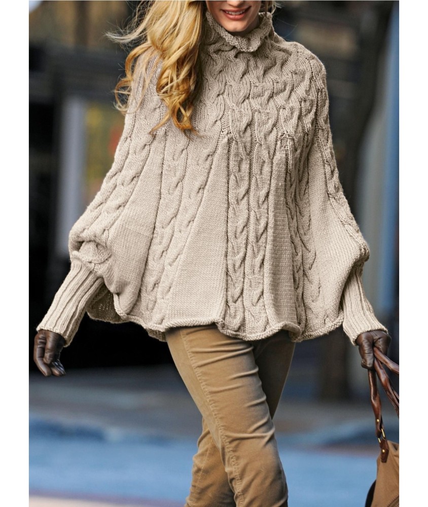 Patron tricot Poncho Marina - Bergère de France
