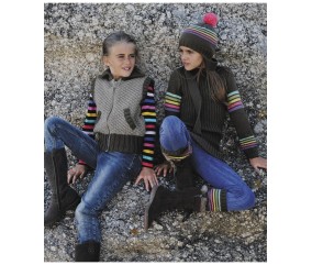 Patron tricot gratuit Blouson sans manches Maria