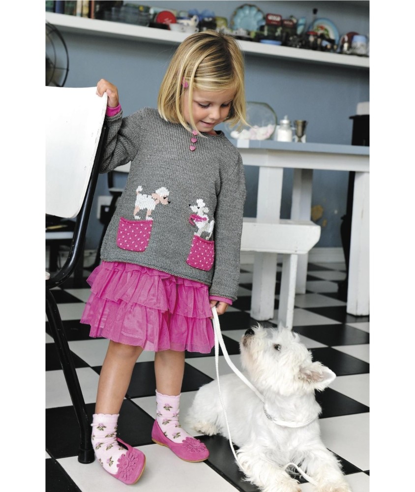 Patron tricot Pull évasé Cerise - Bergère de France