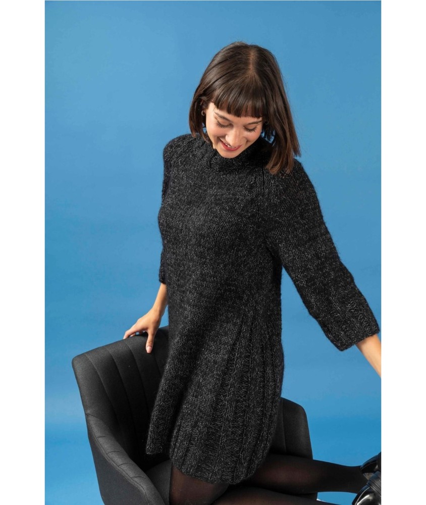 Patron tricot gratuit Robe tunique Madeleine