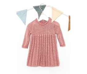 Patron tricot Robe "cœur" Capucine - Bergère de France