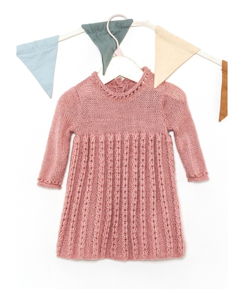 Patron tricot Robe "cœur" Capucine - Bergère de France