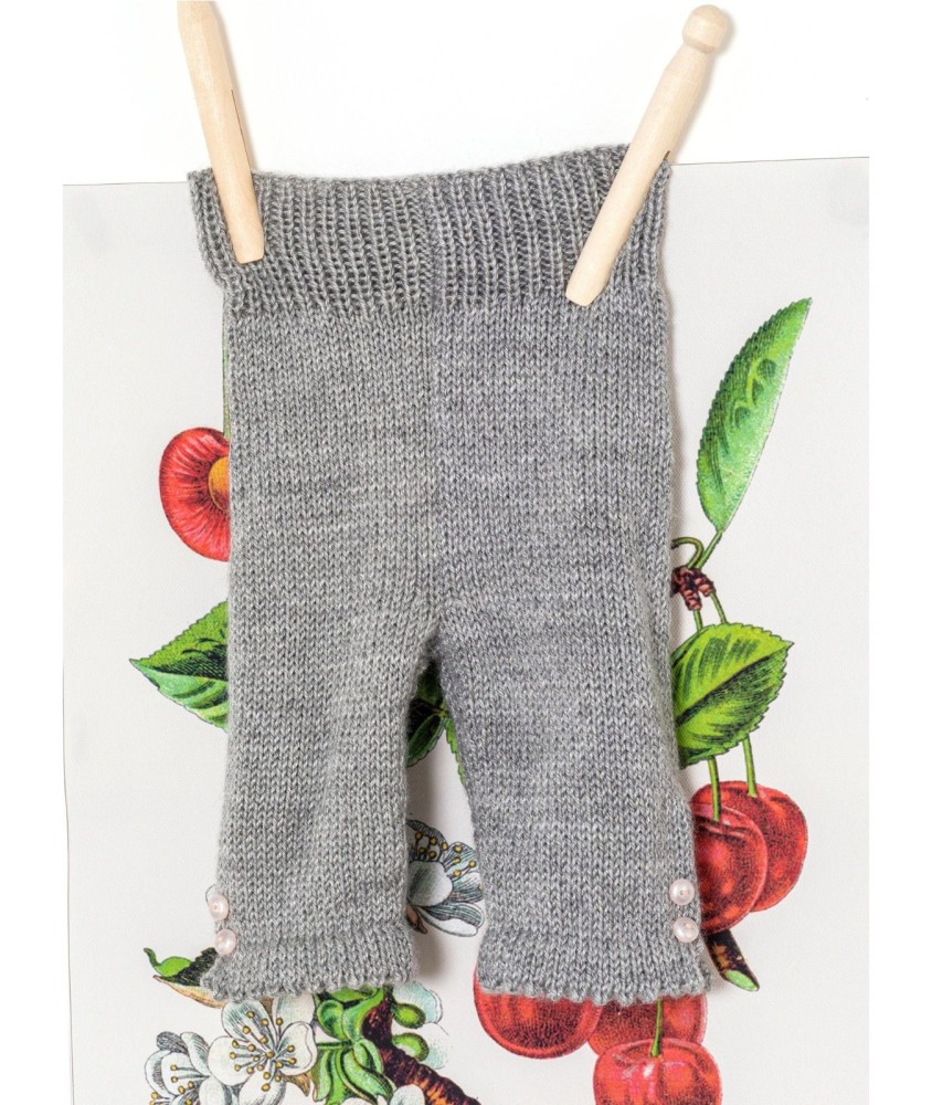 Patron tricot gratuit Pantalon bas fantaisie Carine
