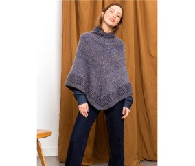 Patron tricot Poncho Julie - Bergère de France