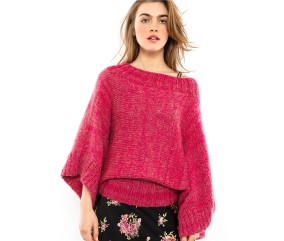 Patron tricot gratuit Sur-pull manche larges Jade