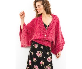 Patron tricot Pull kimono Jade - Bergère de France