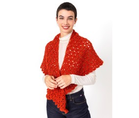 Patron crochet gratuit Châle au crochet Clésia