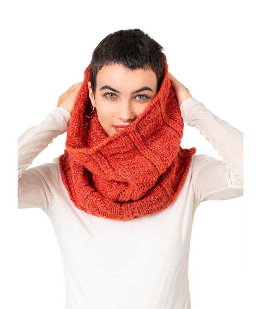 Patron tricot Snood fantaisie Léa - Bergère de France