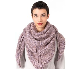 Patron tricot gratuit Chèche au point mousse Juliette