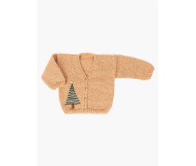 Patron tricot gratuit Gilet brodé sapin Lilou