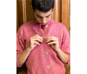 Patron tricot gratuit Gilet manches 3/4 Madelaine
