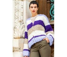 Patron tricot Gilet multico Zénia - Bergère de France