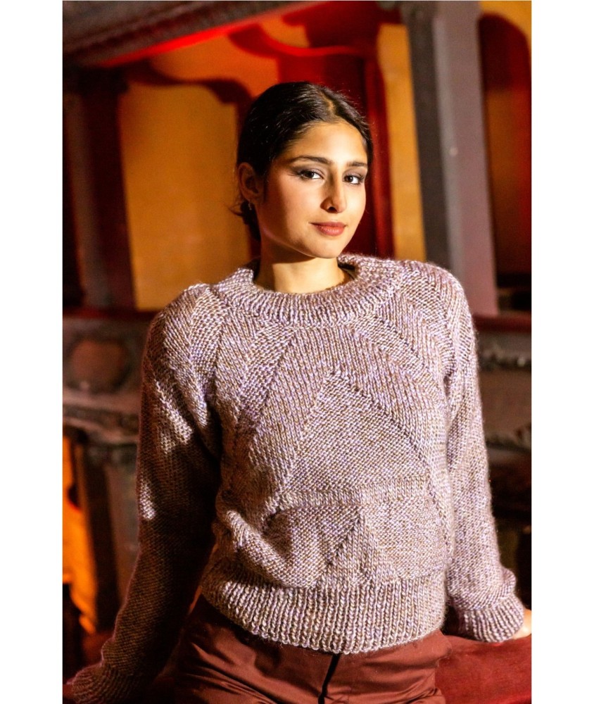 Patron tricot gratuit Pull femme col rond Juliette