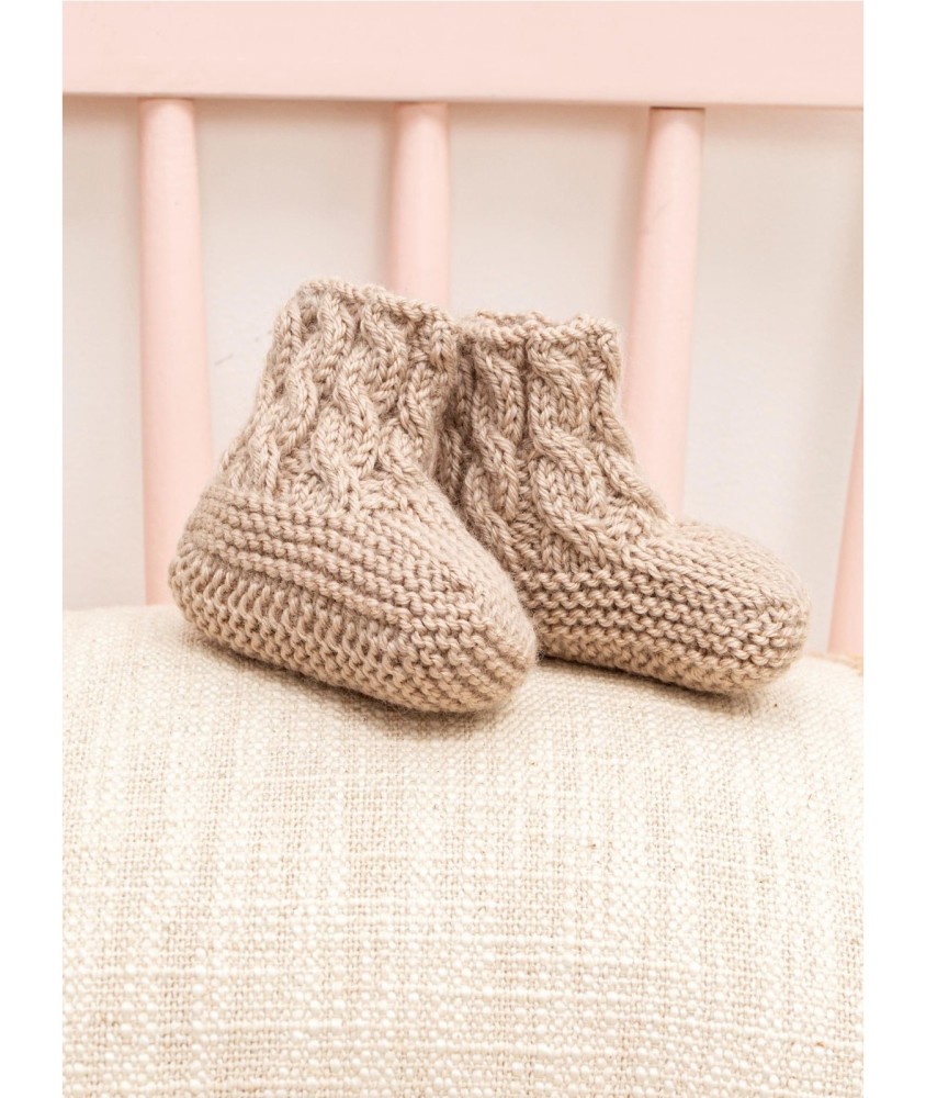 Patron gratuit Chaussons bottes irlandais bébé Ilana