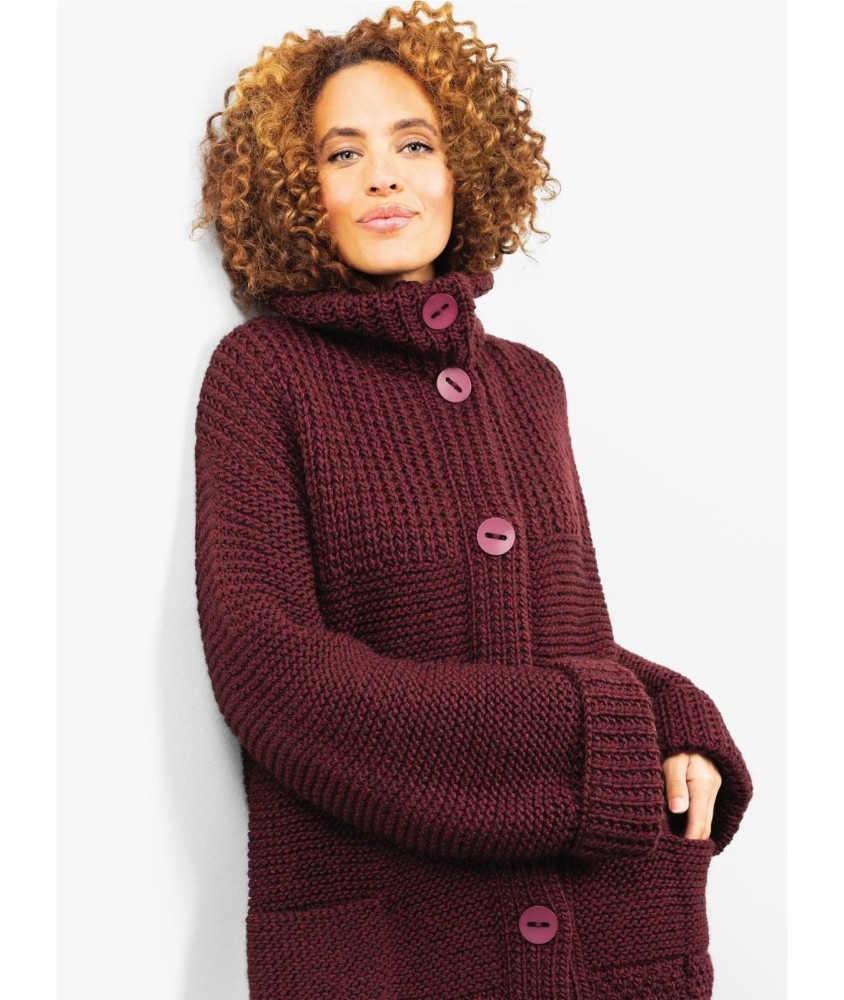 Patron tricot gratuit Grosse veste femme Danaé