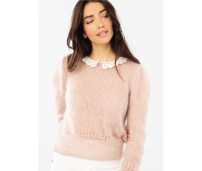 Patron crochet gratuit Pull femme mohair Aurore