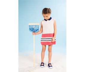 Patron tricot gratuit Robe coton enfant Claudine
