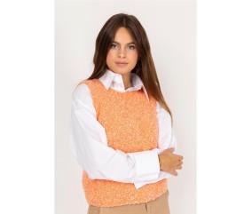 Patron tricot gratuit Débardeur facile col rond été