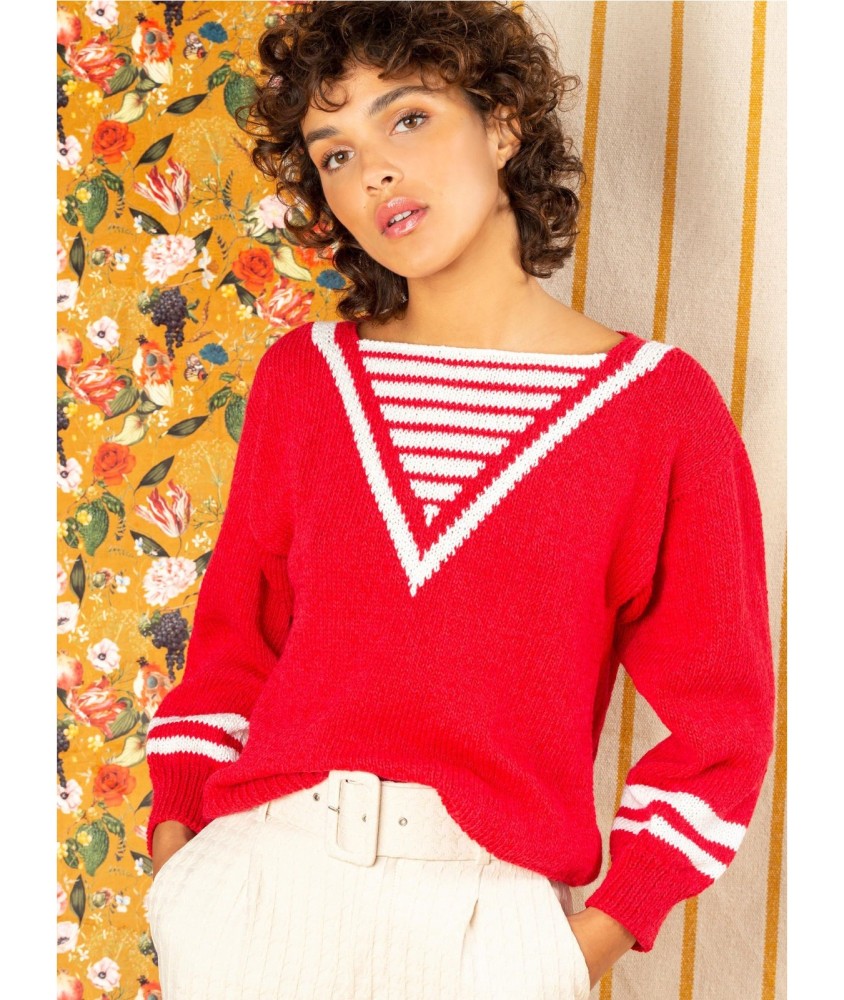 Patron tricot gratuit Marinière femme coton Charlotte