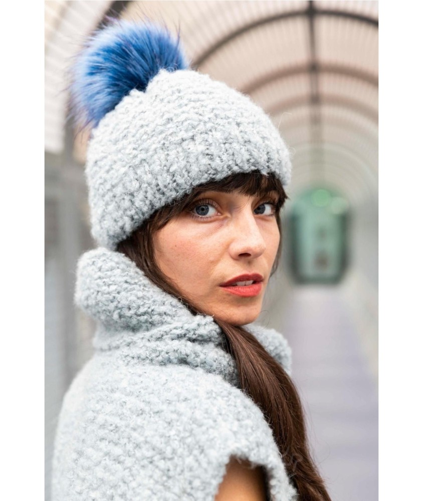 Patron tricot Bonnet pompon - Bergère de France