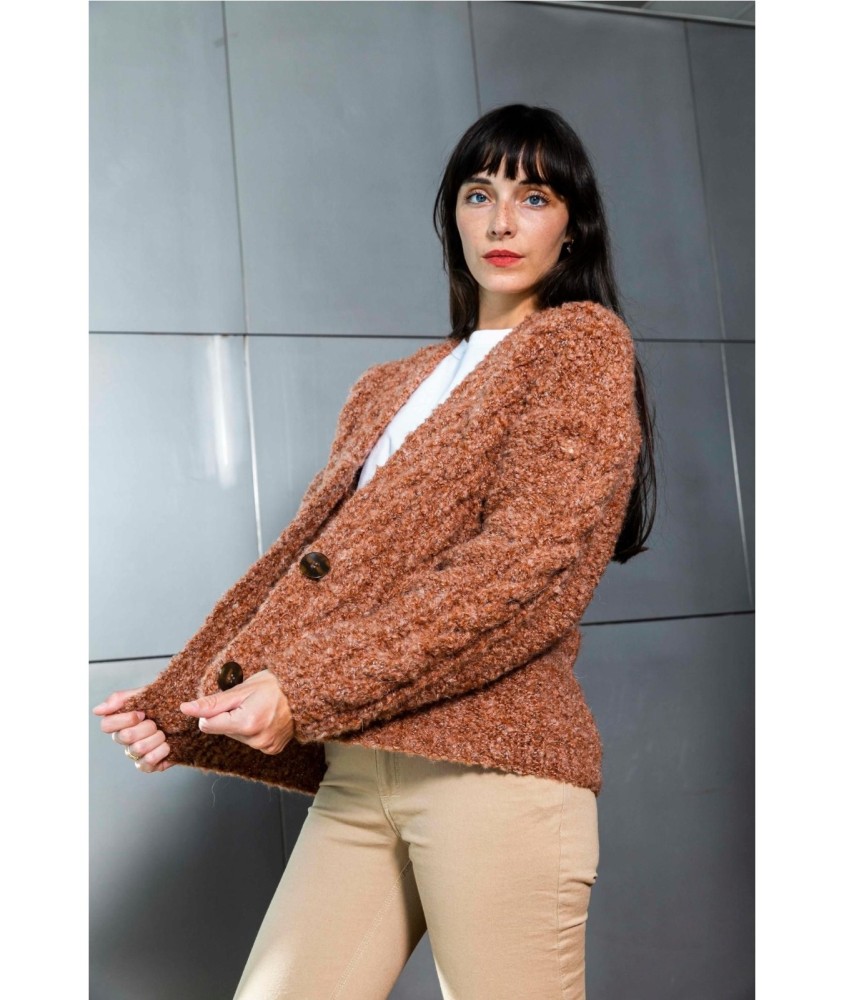 Patron tricot Veste à torsades - Bergère de France