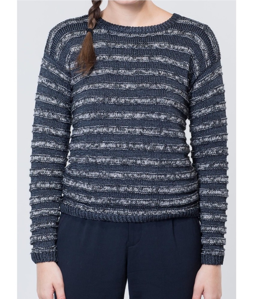 Patron tricot Pull ligné - Bergère de France