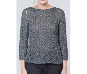 Patron tricot Pull Ajouré - Bergère de France