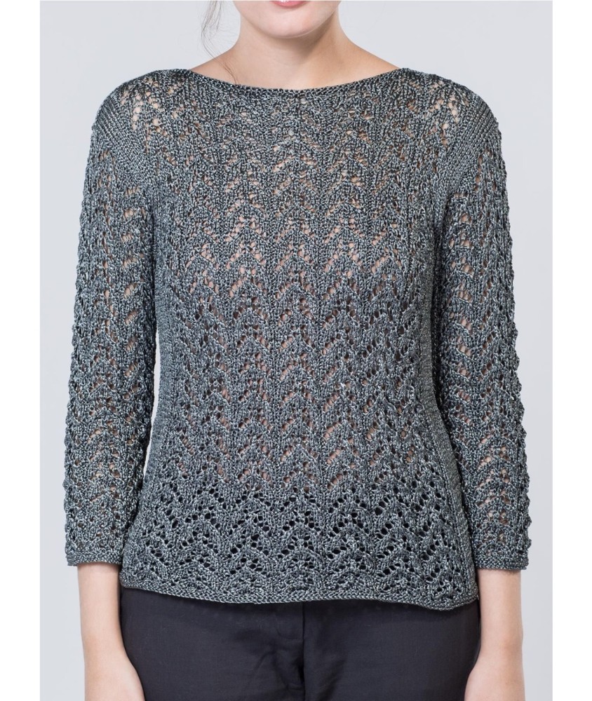 Patron tricot Pull Ajouré - Bergère de France