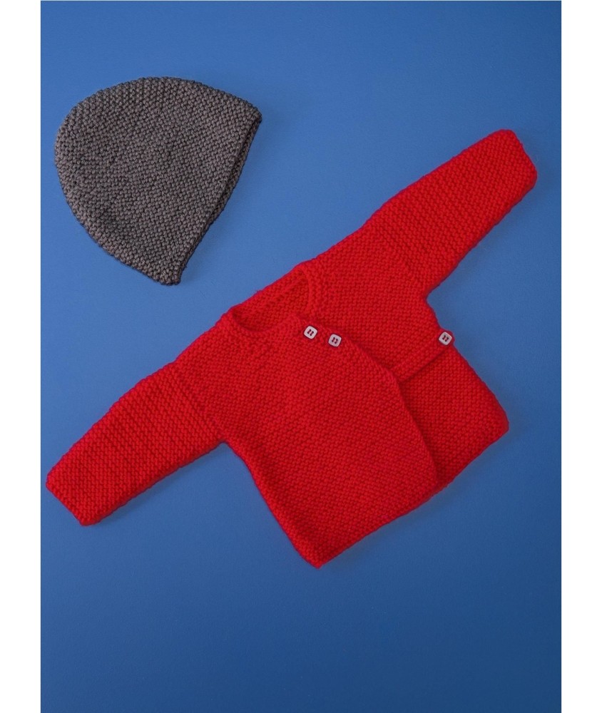 Patron tricot gratuit Cache-Coeur et Bonnet