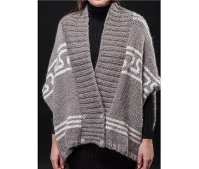 Patron tricot Gilet Cape - Bergère de France