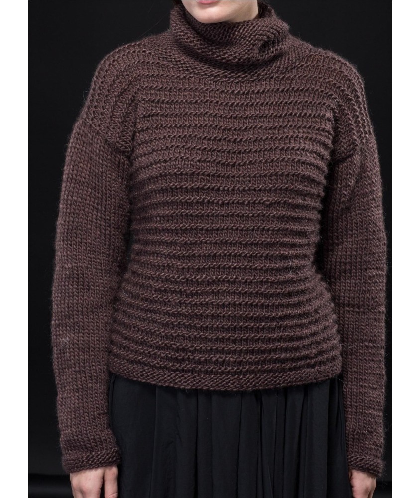 Patron tricot Pull Col Montant - Bergère de France