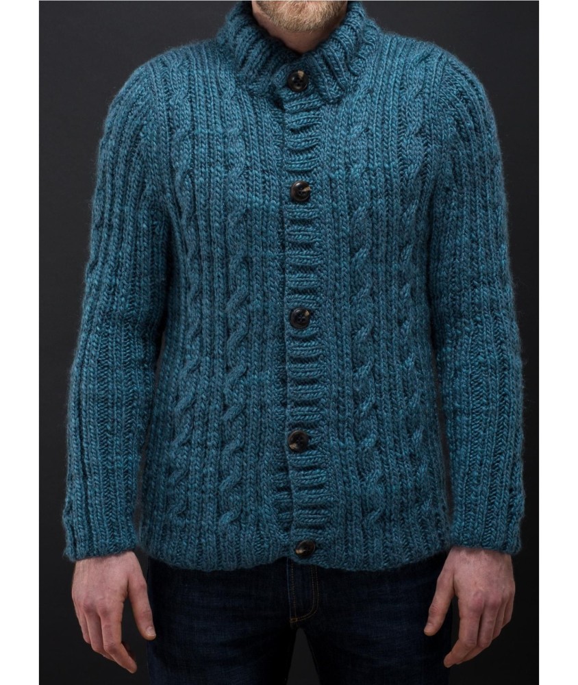 Patron tricot Veste à Torsades - Bergère de France