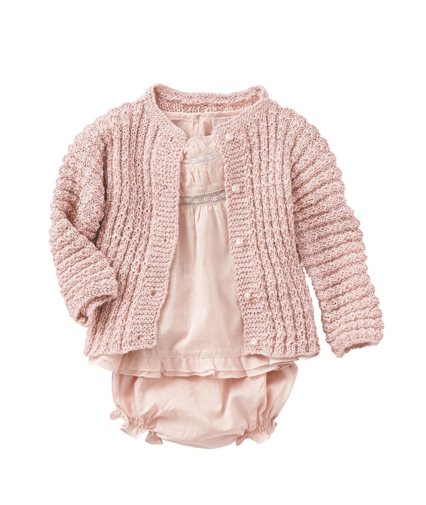 Patron tricot Gilet fille - Bergère de France