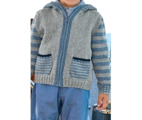 Patron tricot Blouson à capuche - Bergère de France
