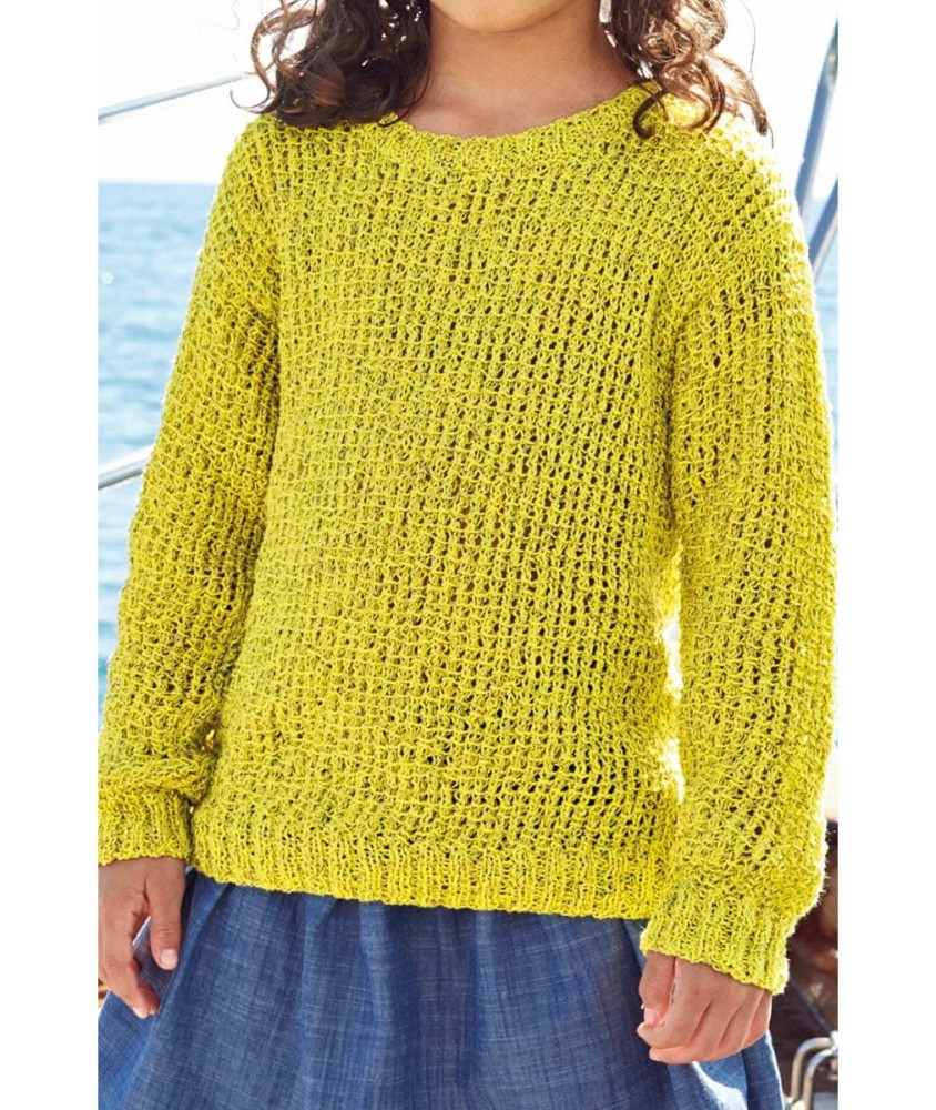 Patron tricot Pull ajouré - Bergère de France