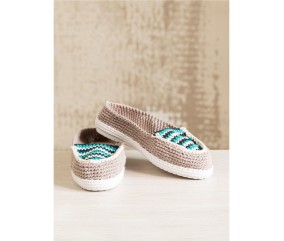 Patron crochet gratuit Mocassins au crochet